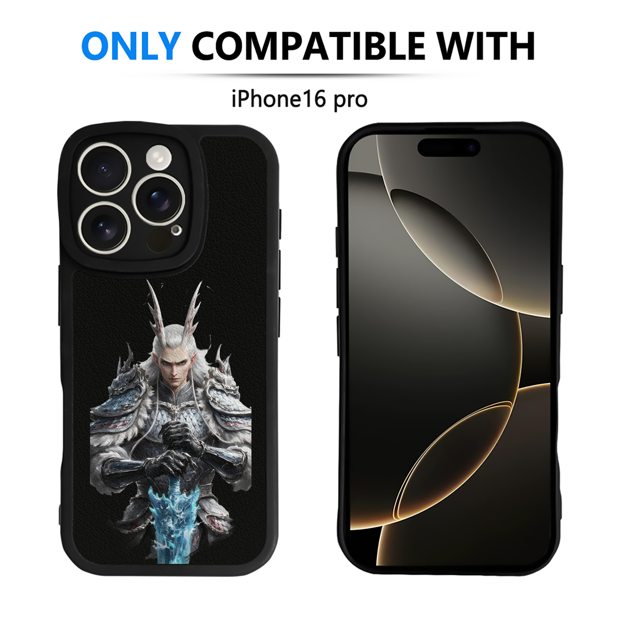 （画像用） Ne Zha 2 ナタ 魔童の大暴れ 【iPhone 16シリーズ対応】シリコンスマホケース（レザー調） 材質：シリコン